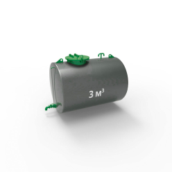 Фото резервуара (емкости) горизонтального стального двустенного РГД (РГСД) 3 м3 Резервуар (емкость) горизонтальный стальной двустенный РГД (РГСД) 3 куба