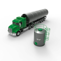 Резервуар (емкость) вертикальный стальной РВС 10 кубов