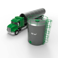 Резервуар (емкость) вертикальный стальной РВС 60 кубов 